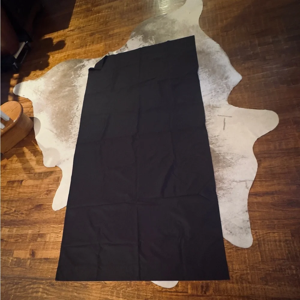 RE Room Essentials 2 Black Thick Room Darkening Blackout Curtains Drapes 84”